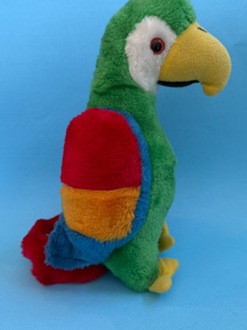 Vintage 1981 Wallace Berrie Cuddle Ups Parrot Plush 8"
